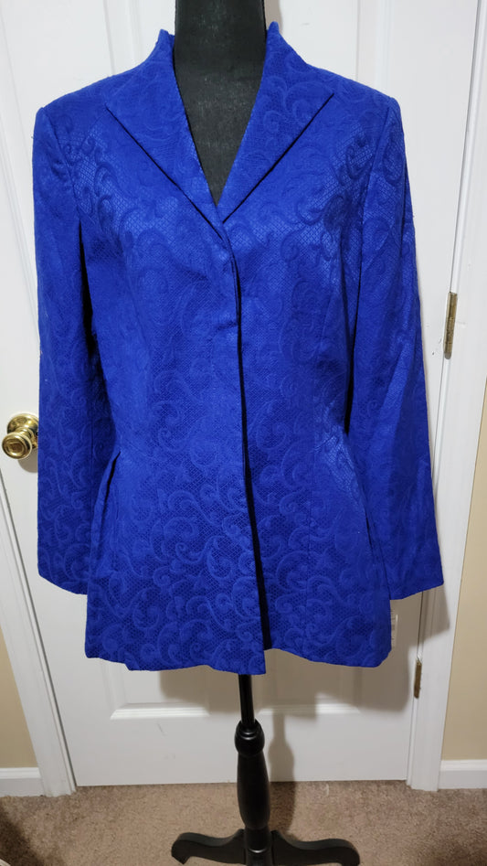 10.07.23 Aqua Blue Blazer size 10 by John Meyer